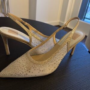 Dolce Vita Gold Slingback Heels